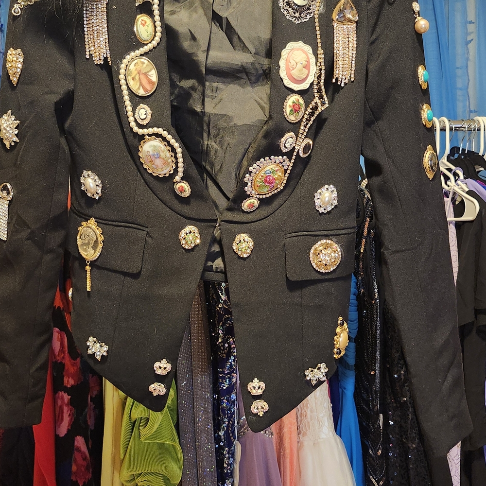 Vero Moda Black Blazer with Embellishments